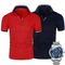 Red + Navy Blue