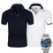 White + Navy Blue